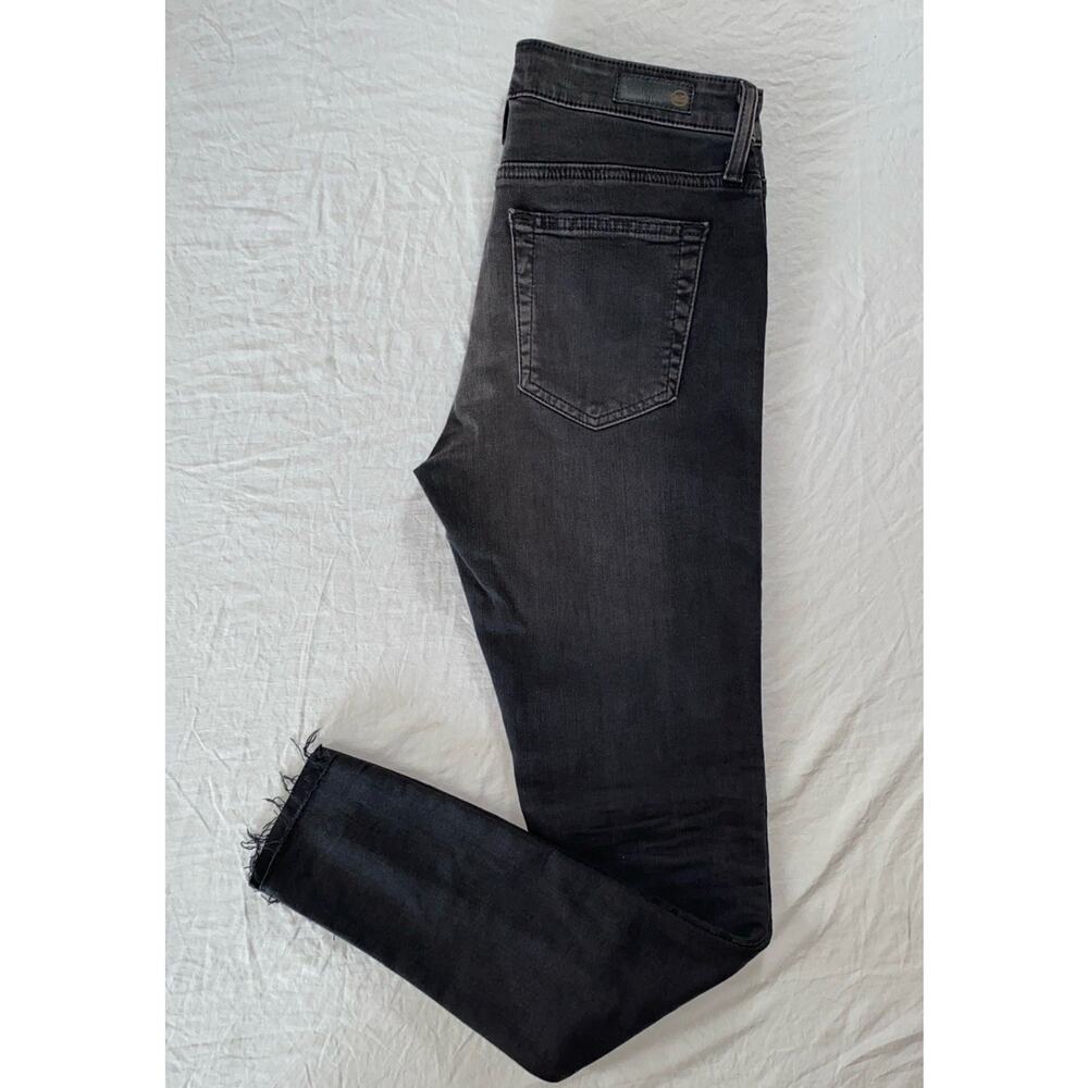 AG The Farrah Raw Cuff High Rise Skinny Ankle Lightweight Stretch Jeans. 27R GUC